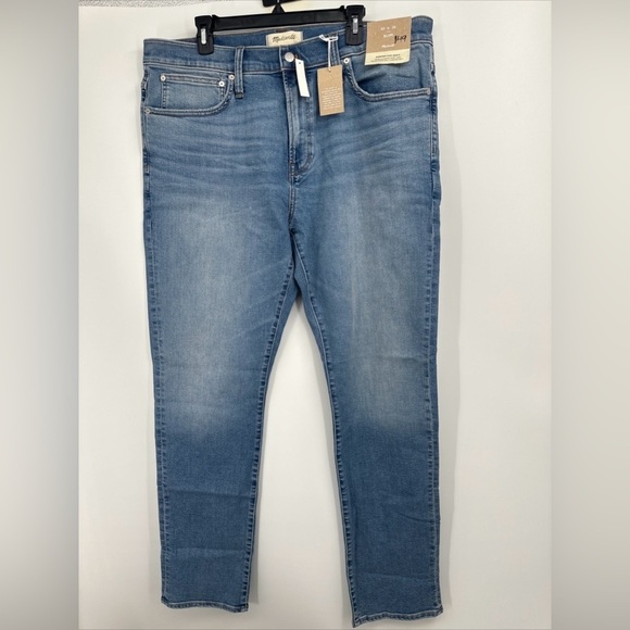 MADEWELL SIZE 40x34 Slim Jeans in Beckman Wash: COOLMAX® Denim Edition NG298 - Picture 1 of 4